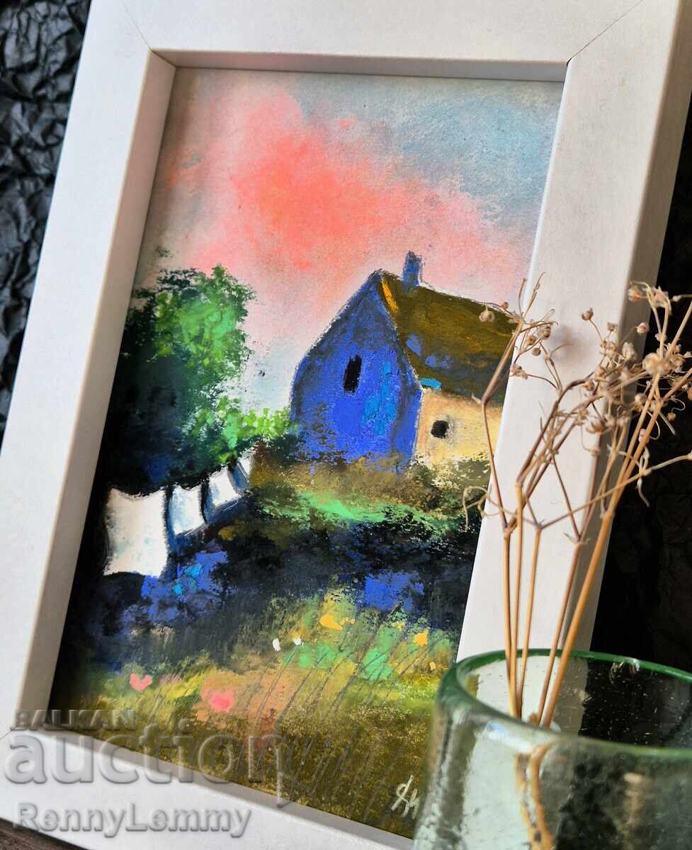 Zi de spălat, mică pictură pastel cu preț € 22.00 | 43.03 BGN