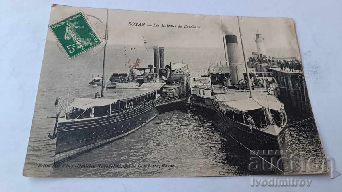 Καρτ ποστάλ Royan Les Bateaux de Bordeaux