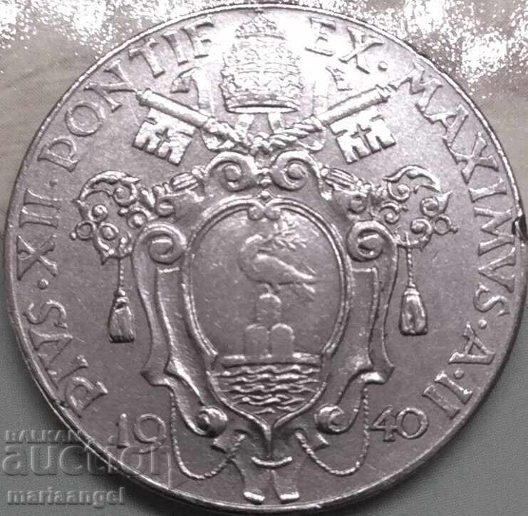 1 лира 1940 Ватикан понтифик Пий XII с цена € 6.95 | 13.59 лв.