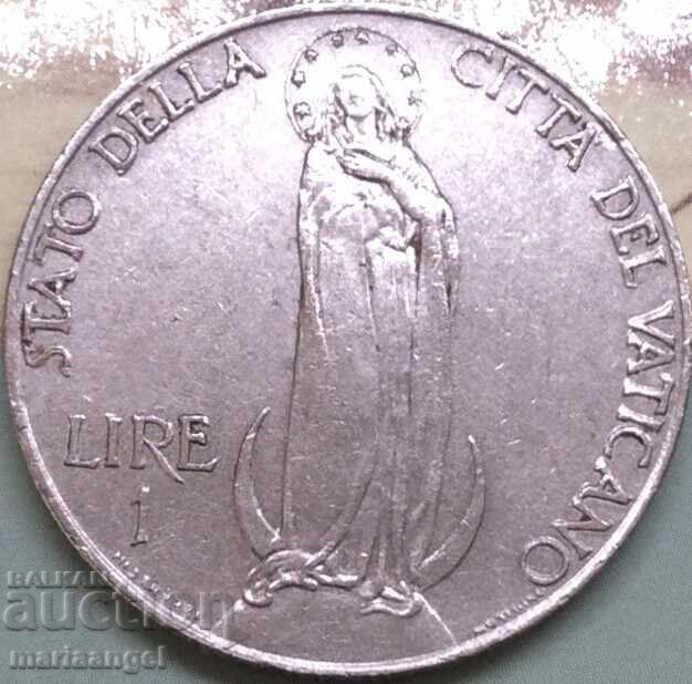 1 лира 1940 Ватикан понтифик Пий XII