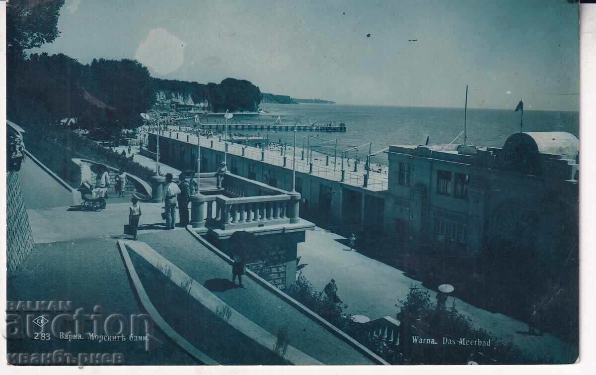 193?-VARNA-RARE CARD-BEACH AND SEA BATHS-52