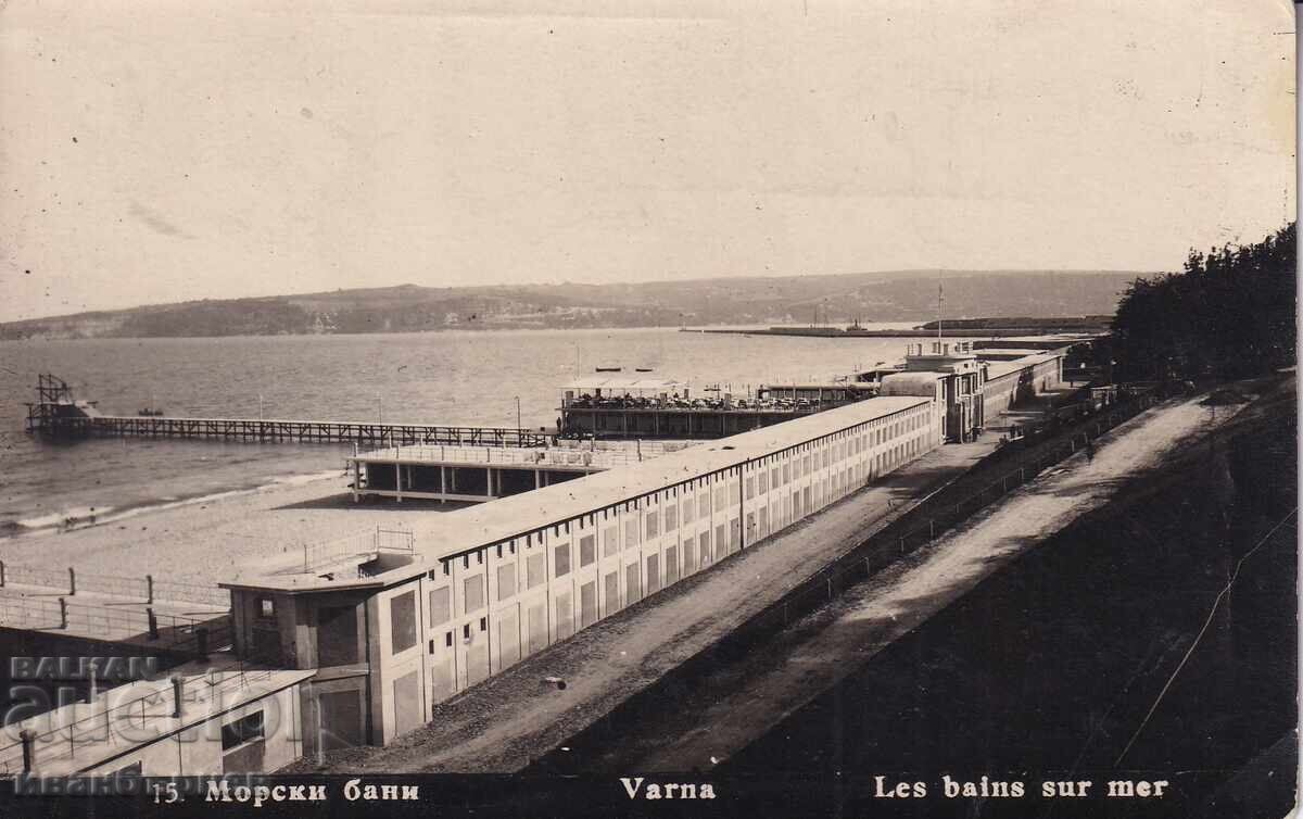 193? - VARNA - RARE CARD - BEACH AND SEA BATHS - 53