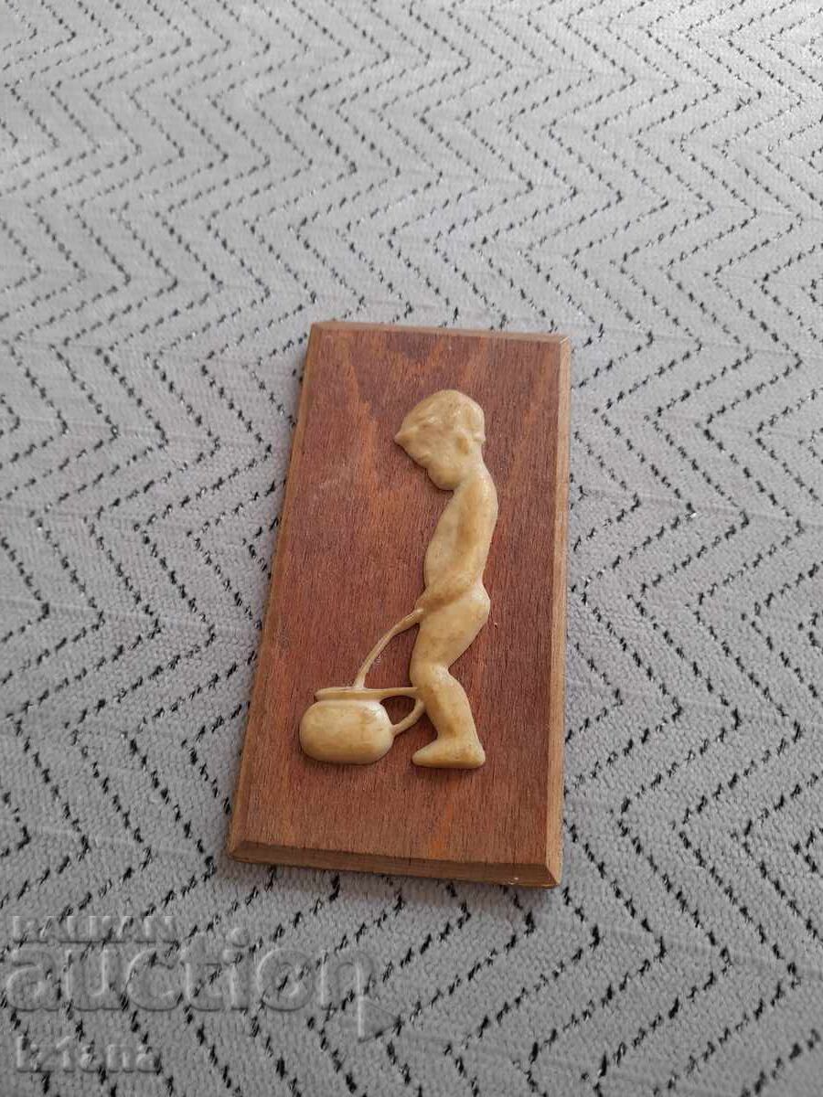 Παλιά πινακίδα, πινακίδα τουαλέτας Παλιά πινακίδα, πινακίδα τουαλέτας