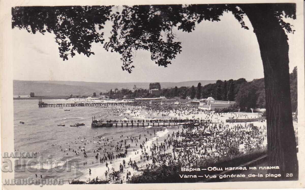 193?-VARNA-RĂRĂ CARTOLINĂ-PLAJĂ ȘI BĂILE MARINE-58 193?-VARNA-RĂRĂ CARTOLINĂ-PLAJĂ ȘI BĂILE MARINE-58