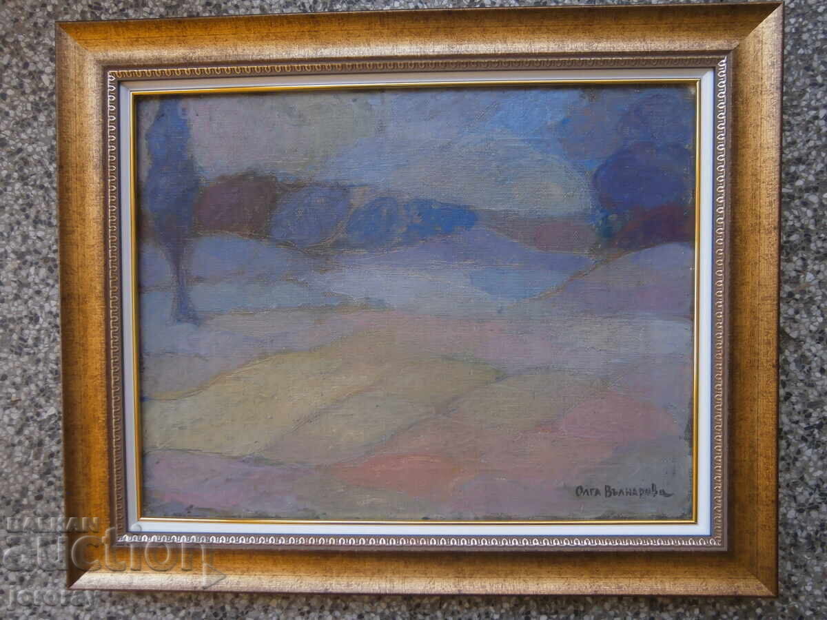 Peisaj Olga Vâlceanova, ulei pe pânză