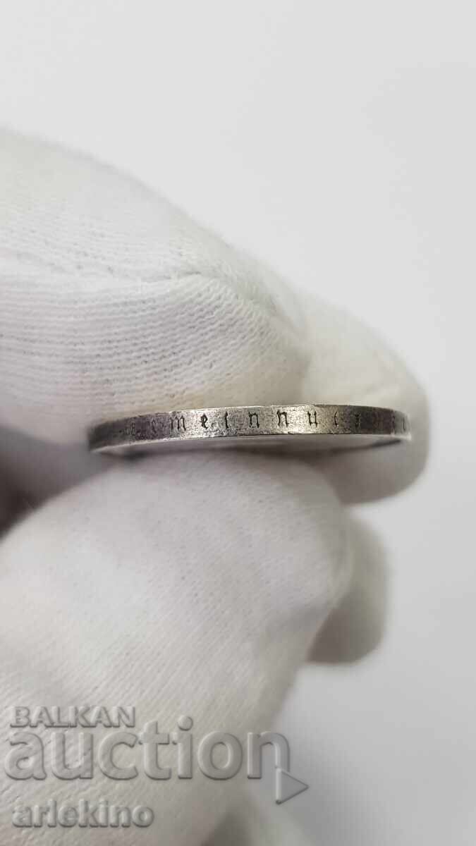 Аукцион Колекционна сребърна монета 2 марки 1938 Германия Аукцион Колекционна сребърна монета 2 марки 1938 Германия