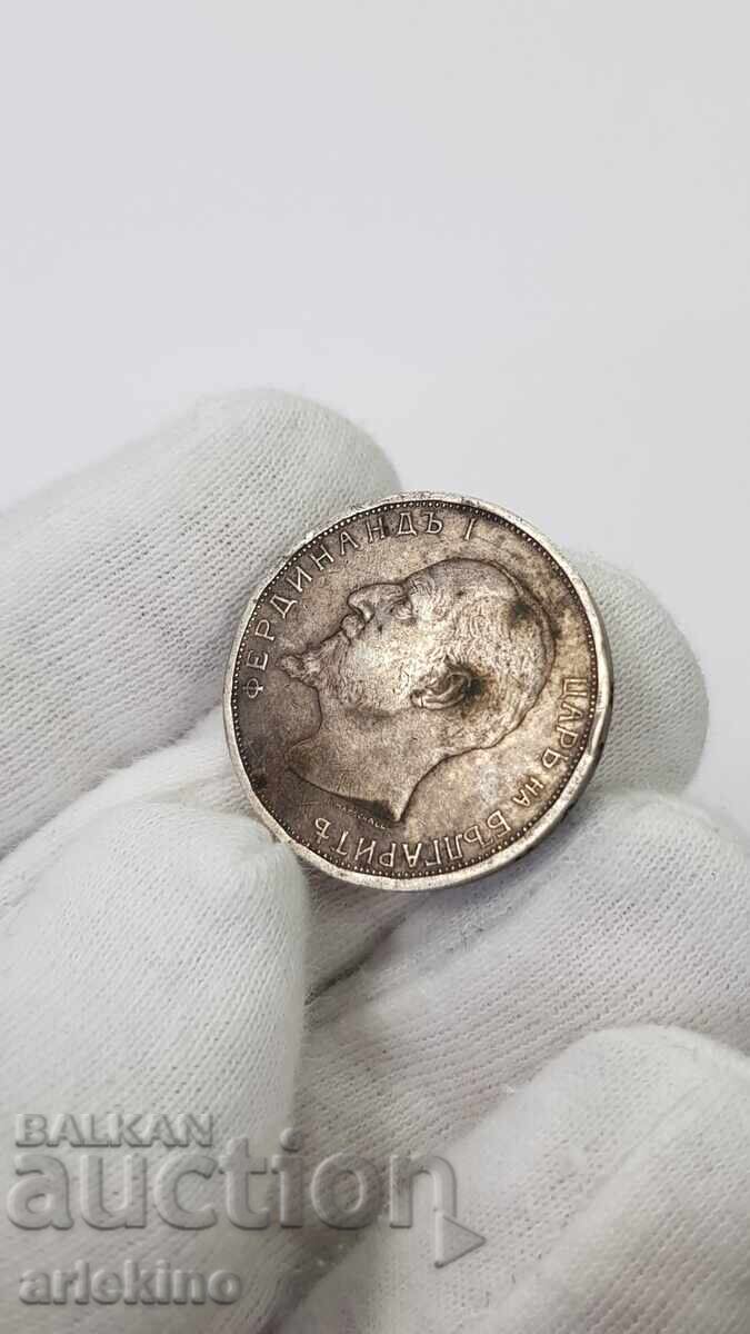 Monedă de colecție argint 2 leva 1912 Nepurificată - 5 Monedă de colecție argint 2 leva 1912 Nepurificată - 5