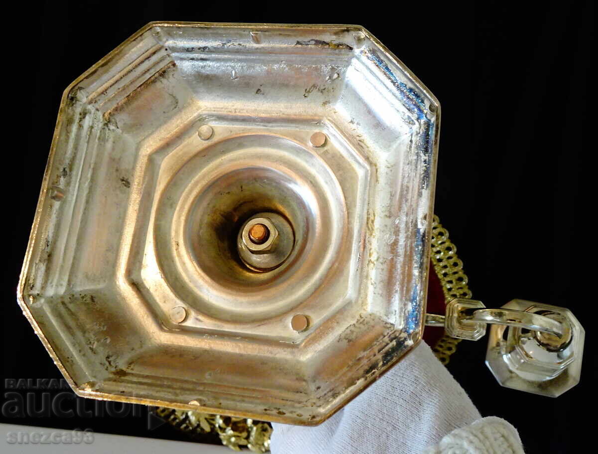 Sfeșnic argintat triplu, sfeșnic triplu din cupru - 7 Sfeșnic argintat triplu, sfeșnic triplu din cupru - 7