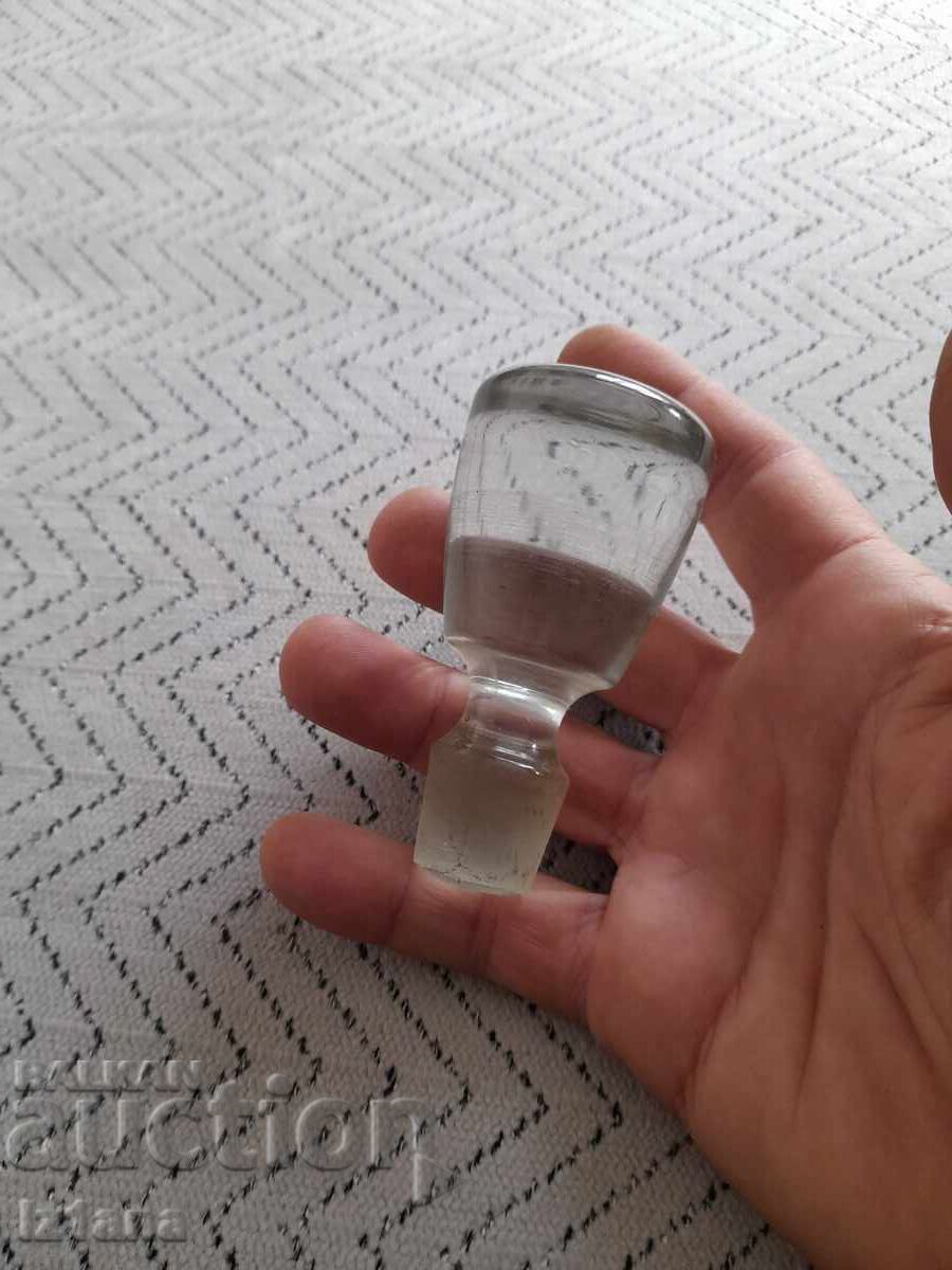 Παλιό γυάλινο πώμα, τάπα για καράφα με τιμή € 7.00 | 13.69 BGN