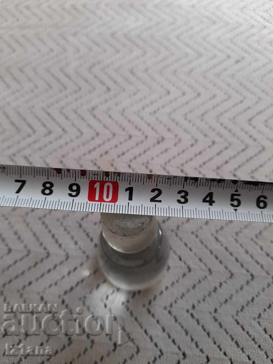 Παλιό γυάλινο πώμα, τάπα για καράφα - 6