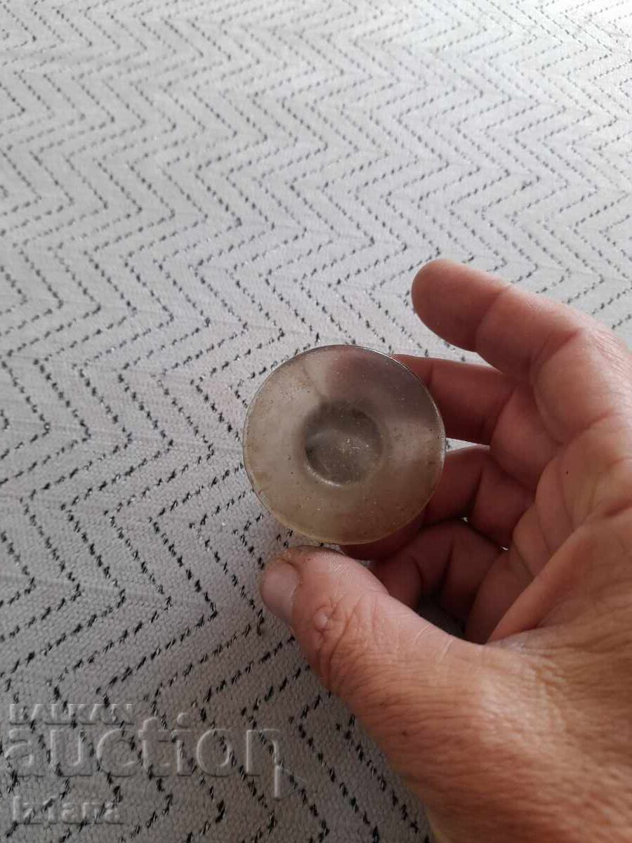 Auction  Old glass stopper, cork for a carafe