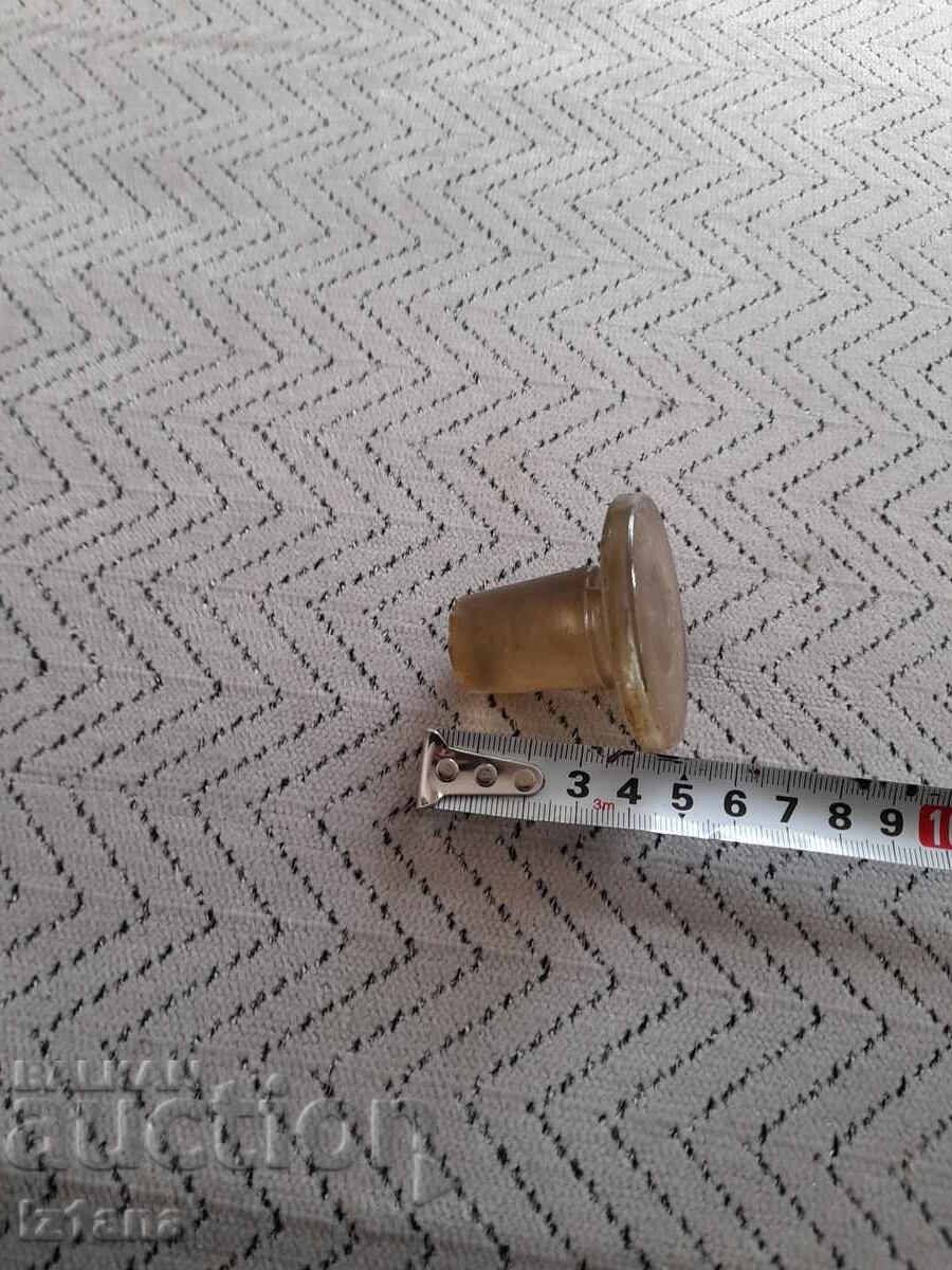 Delivery of Old glass stopper, cork for a carafe