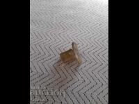 Old glass stopper, cork for a carafe