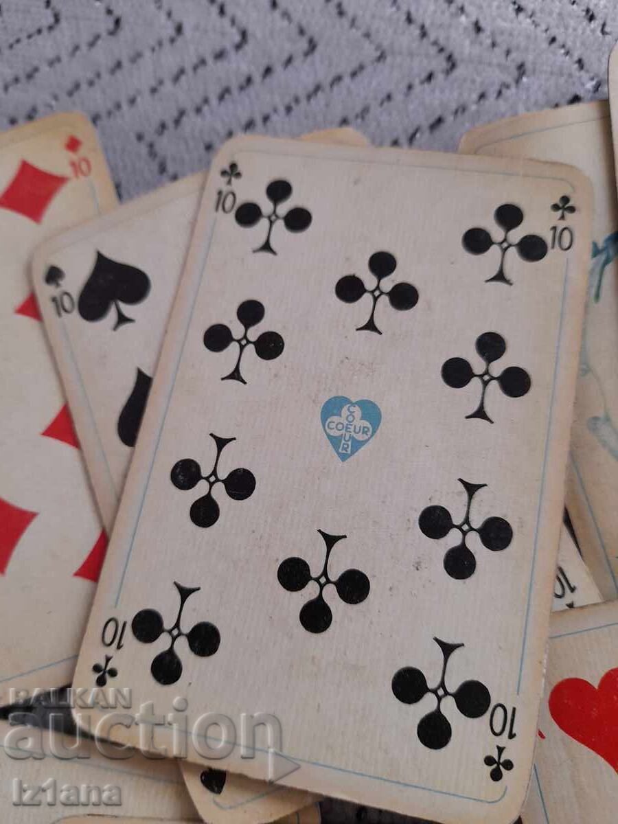 Cărți de joc vechi Coeur - 5