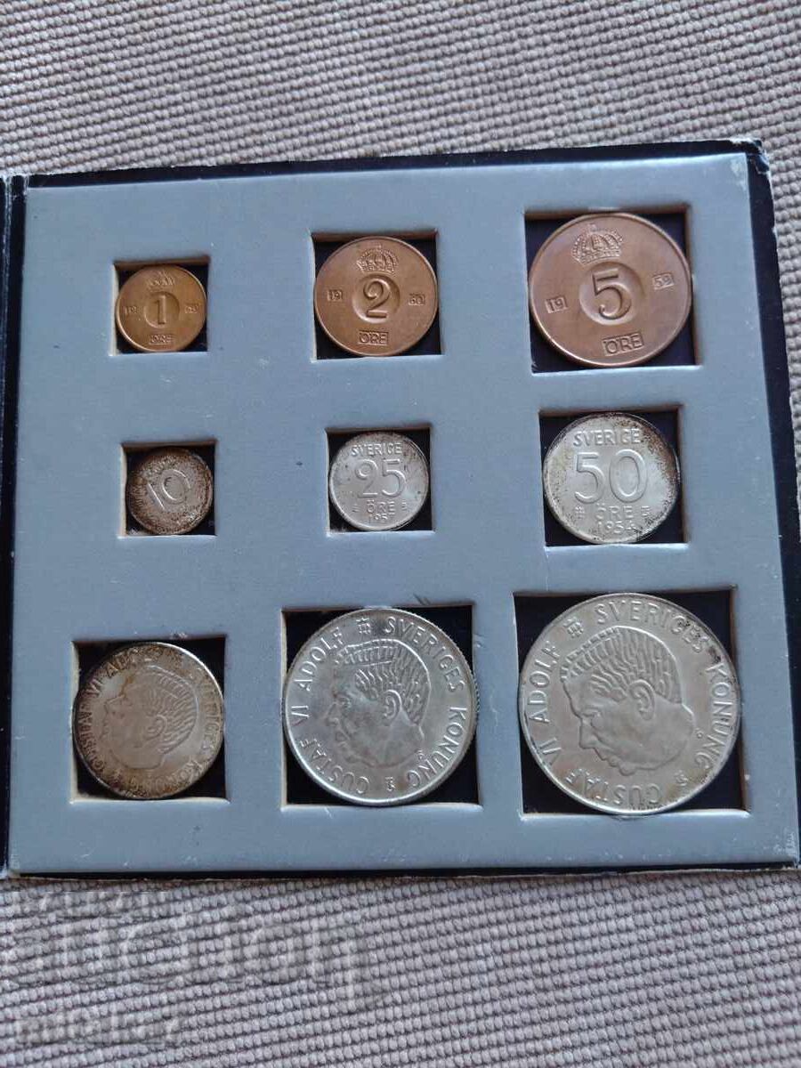 Аукцион Сет монети Швеция Аукцион Сет монети Швеция