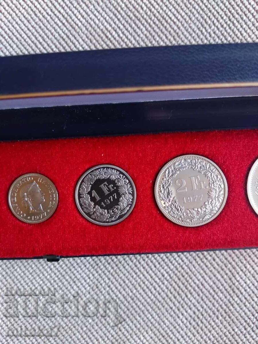 Livrarea Set monede 1977, Elveția
