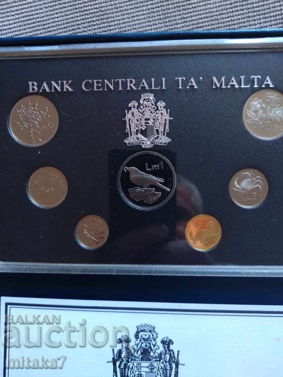 Auction  Set of coins 1986, Malta