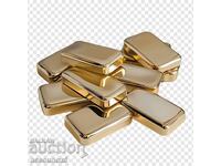 Bară de aur de 380 de grame, nu 99.9% pur, 75€