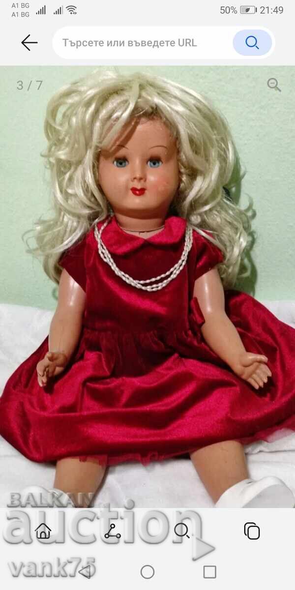 Păpușă germană de colecție, 1960 Păpușă germană de colecție, 1960