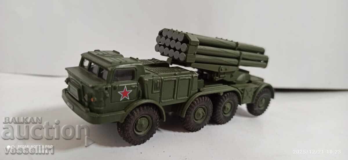 Стара играчка военен камион СЗО ракетоносец танк