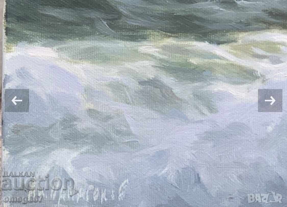 Аукцион Картина Бурно море от Анатолий Панагонов Аукцион Картина Бурно море от Анатолий Панагонов