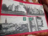 4 buc. cărți poștale vechi Franța