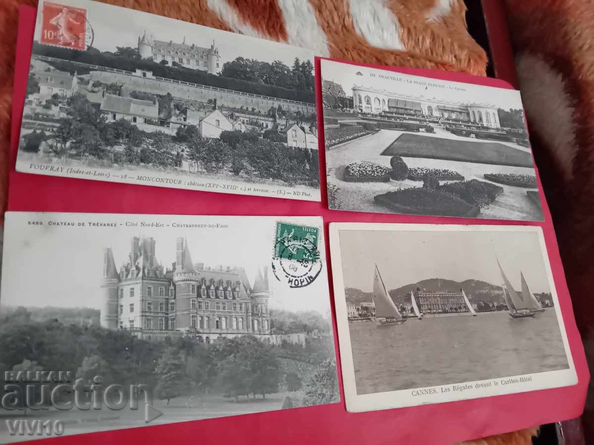 4 antique postcards France 4 antique postcards France