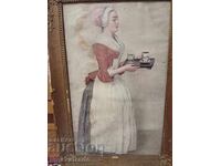 Αναπαραγωγή πίνακα "Το κορίτσι με τη σοκολάτα" Ζαν Ετιέν Λιοτάρ