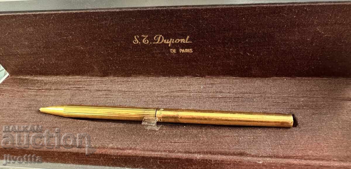 Stilou argint Dupont, proba 925, placat cu aur cu preț € 120.00 | 234.70 BGN Stilou argint Dupont, proba 925, placat cu aur cu preț € 120.00 | 234.70 BGN