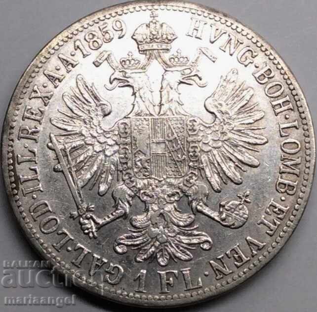 Austria 1 florin 1859 A - Vienna Franz Joseph silver with price € 38.00 | 74.32 BGN Austria 1 florin 1859 A - Vienna Franz Joseph silver with price € 38.00 | 74.32 BGN