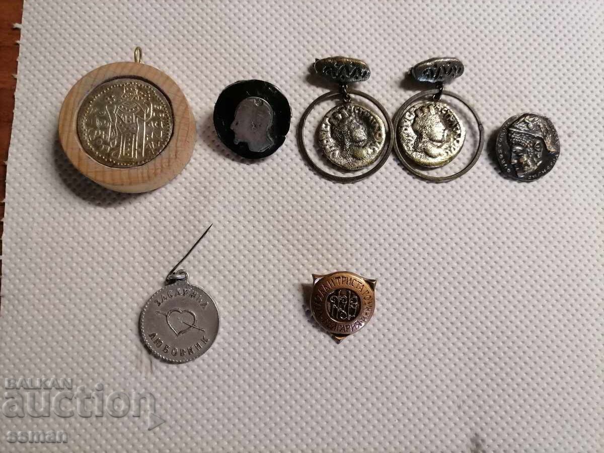 Лот значки 1300 г. България. Съюз на Жените.Ив.Асен2 и други Лот значки 1300 г. България. Съюз на Жените.Ив.Асен2 и други