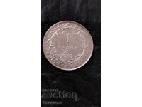 Rare Silver Coin from Belgium 1 Franc 1915