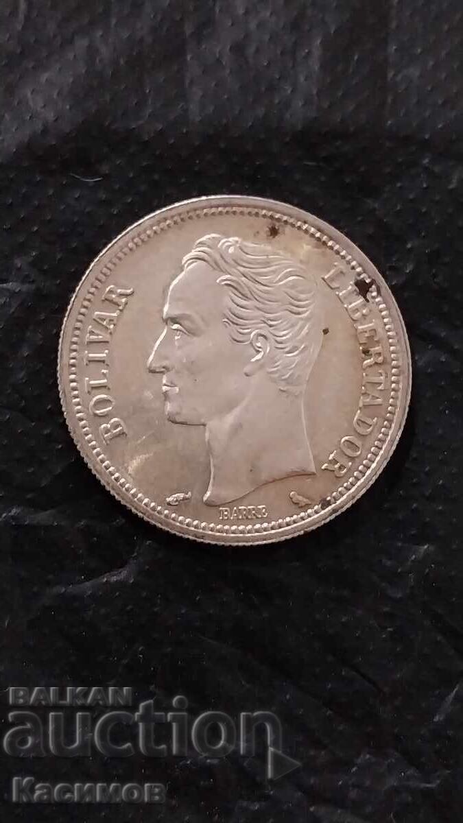 Δημοπρασία Ασημένιο σπάνιο νόμισμα από τη Βενεζουέλα 1 Μπολιβάρο 1965 Δημοπρασία Ασημένιο σπάνιο νόμισμα από τη Βενεζουέλα 1 Μπολιβάρο 1965