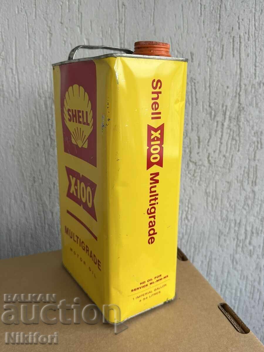 Veche cutie de ulei Shell X-100 Multigrade - 5