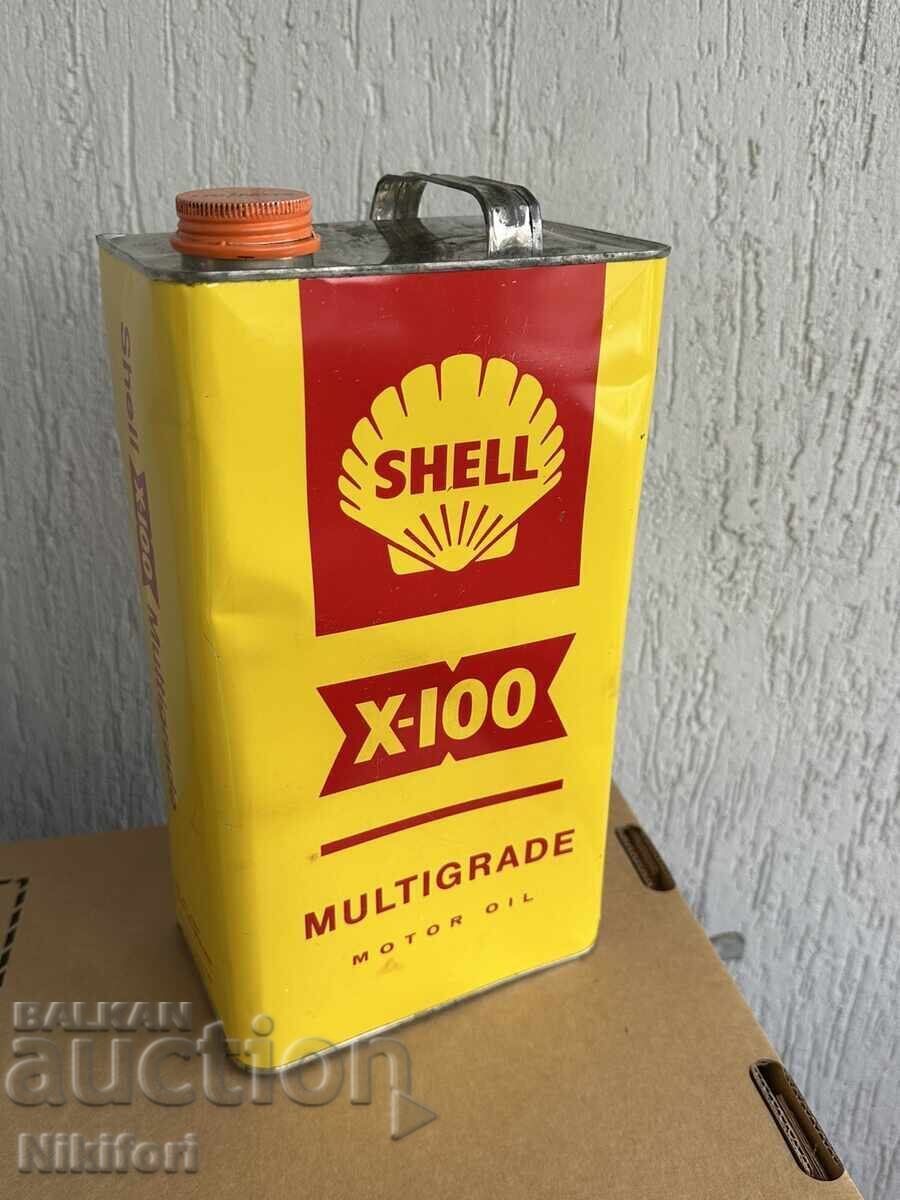 Veche cutie de ulei Shell X-100 Multigrade