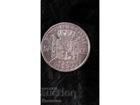 Silver coin from Belgium 1/2 Franc 1899 year