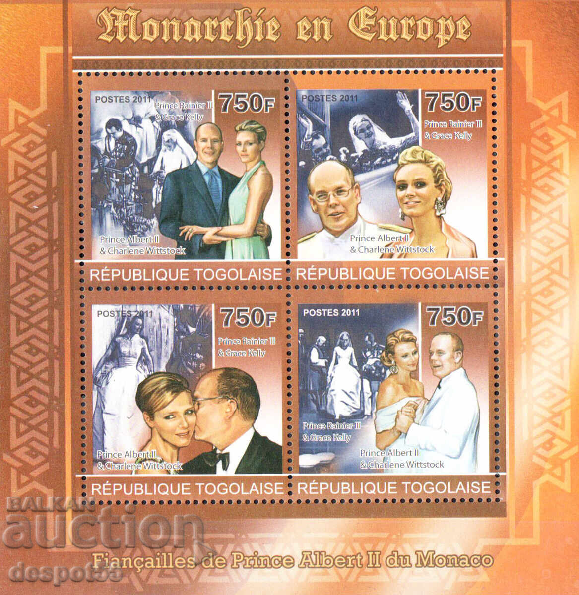 2011. Togo. Monarchies in Europe I. Block