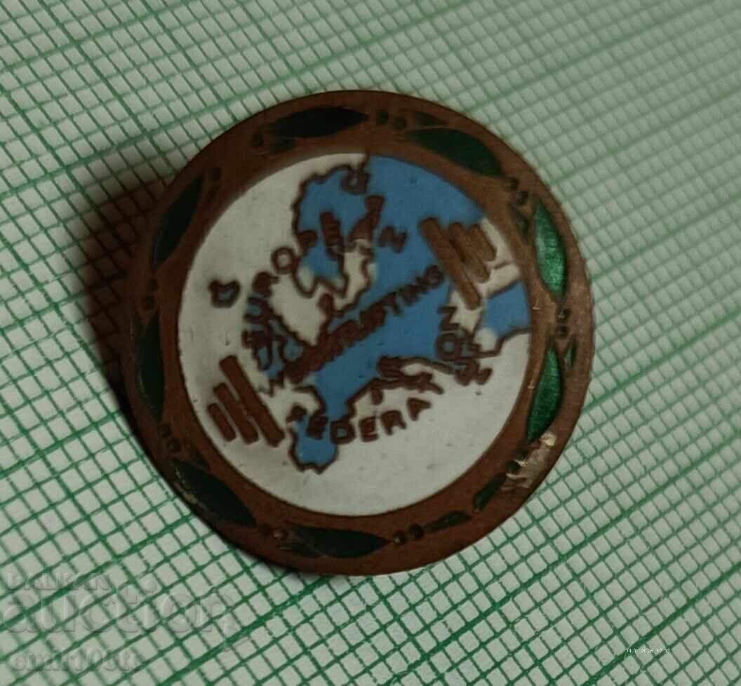 Znachka - Ευρωπαϊκή Ομοσπονδία Άρσης Βαρών με τιμή € 3.00 | 5.87 BGN Znachka - Ευρωπαϊκή Ομοσπονδία Άρσης Βαρών με τιμή € 3.00 | 5.87 BGN