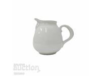 Cănă mică din porțelan alb pentru lapte sau smântână