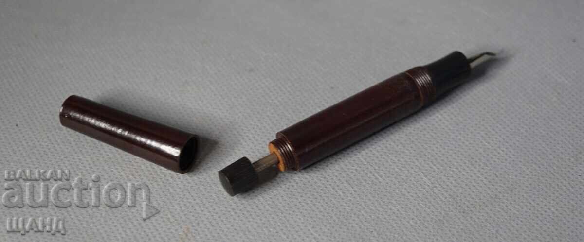 Lider Stilou vechi din bachelită cu cutie capac cu buburuză - 5 Lider Stilou vechi din bachelită cu cutie capac cu buburuză - 5