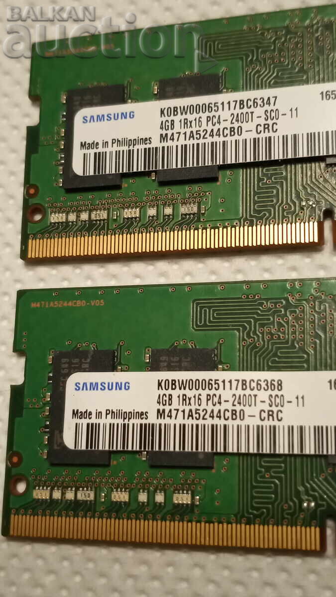 RAM памет DDR4 за лаптоп 2 броя комплект RAM памет DDR4 за лаптоп 2 броя комплект
