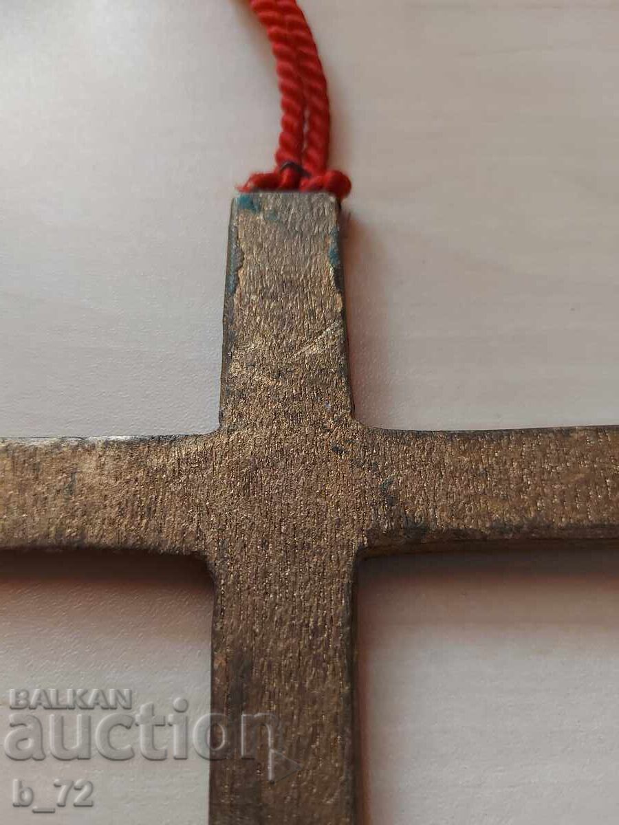 Дървен кръст, медальон - 5