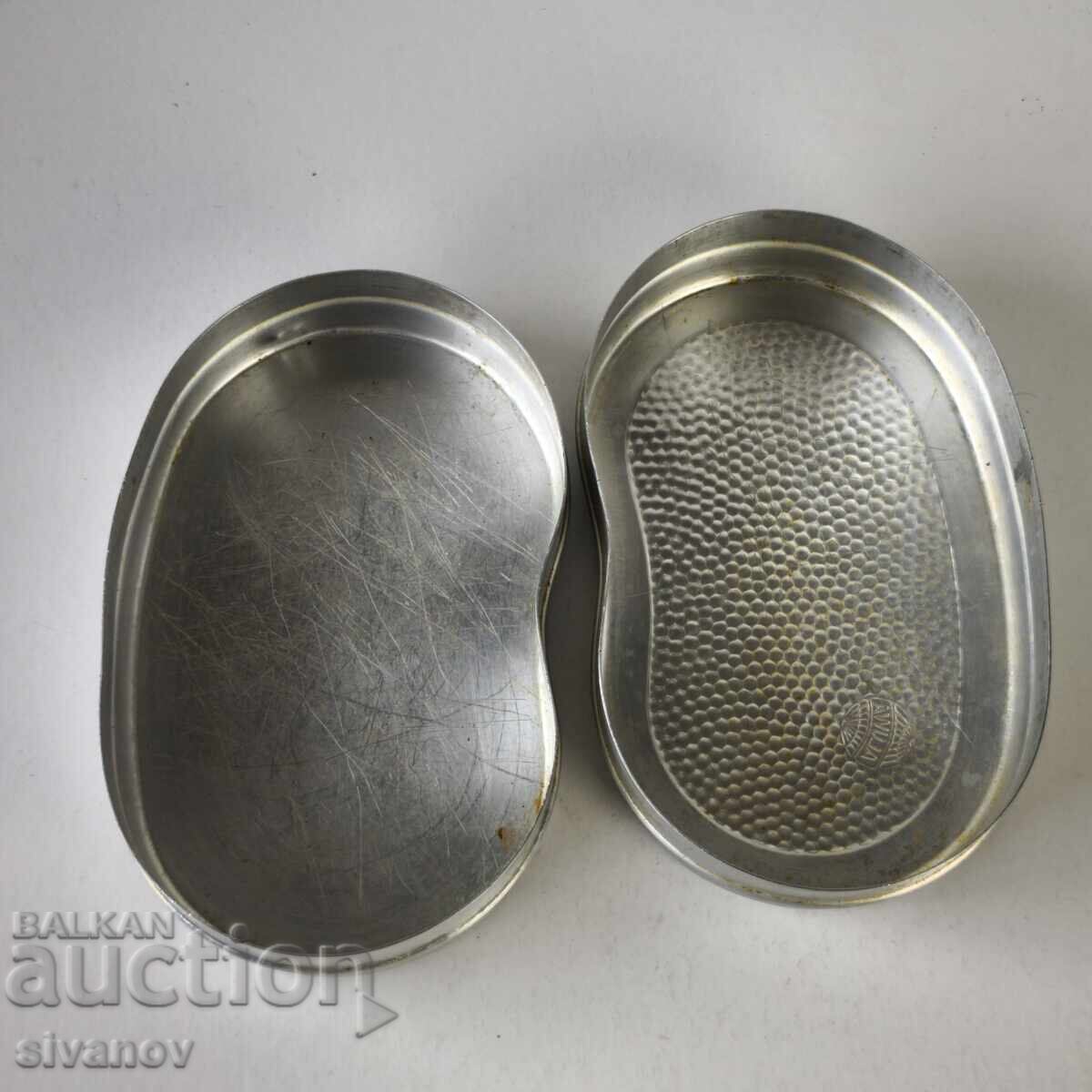 Доставка на Стара алуминиева кутия за сандвичи ALUWA ГДР #6222 Доставка на Стара алуминиева кутия за сандвичи ALUWA ГДР #6222