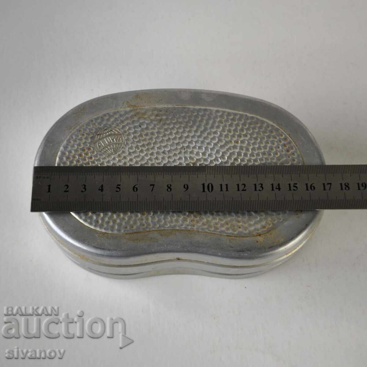 Стара алуминиева кутия за сандвичи ALUWA ГДР #6222 - 5 Стара алуминиева кутия за сандвичи ALUWA ГДР #6222 - 5