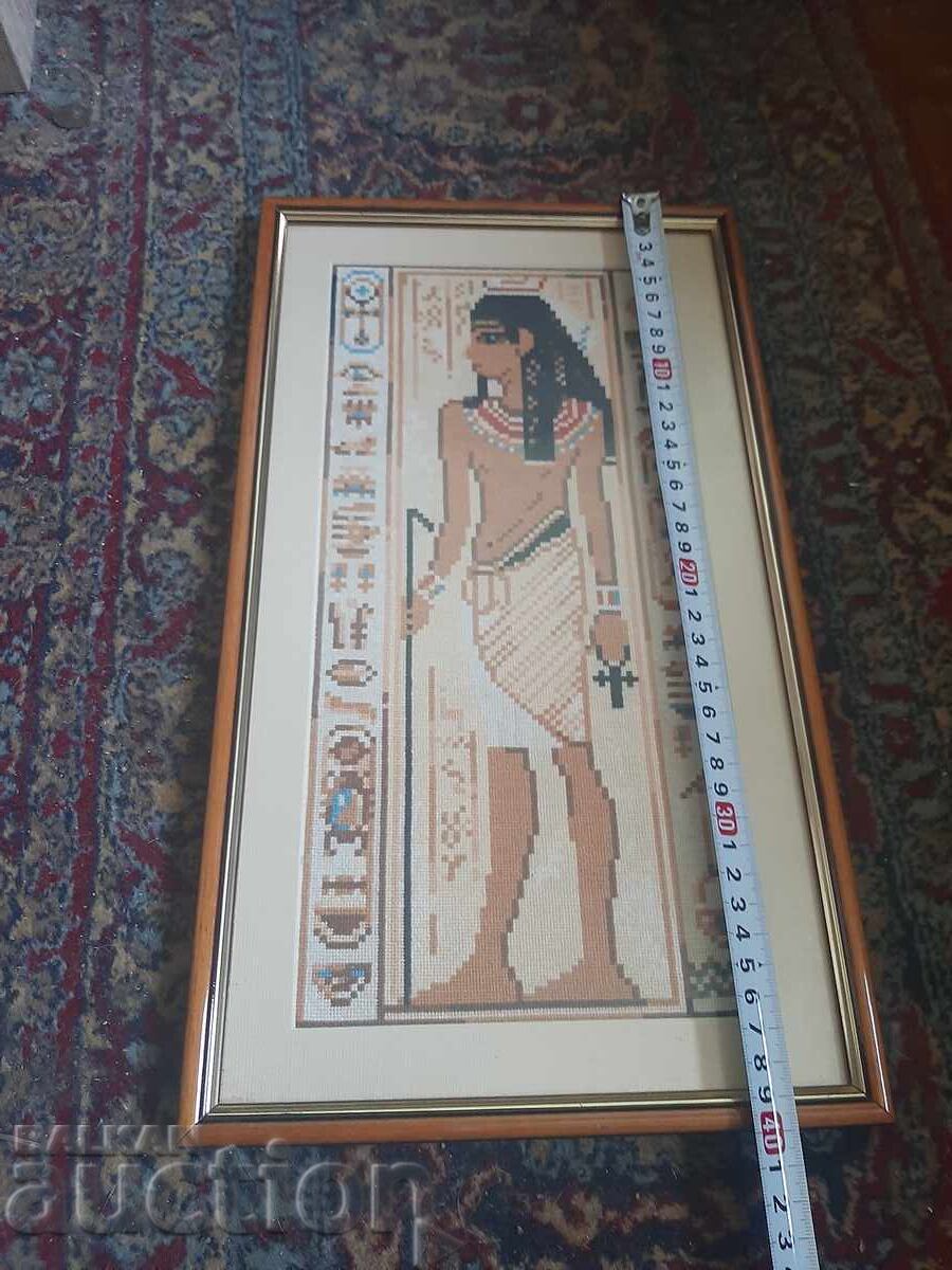 Licitație Vând goblen cu motiv egiptean