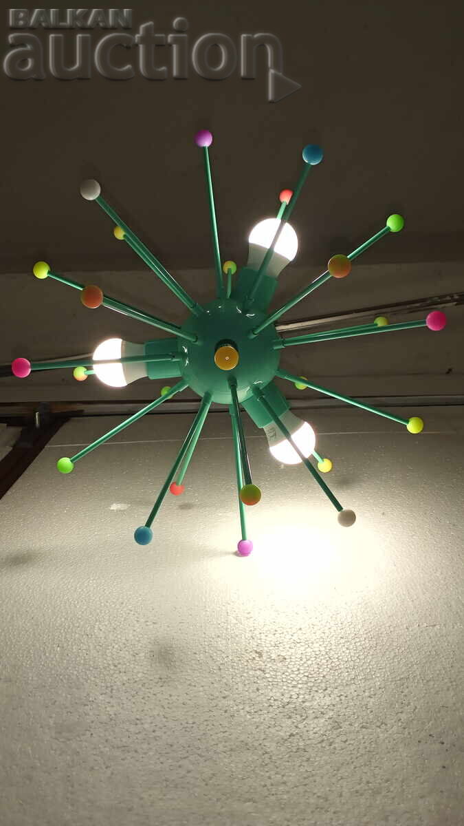 Доставка на Абажур (полилей) - метален със светещи топчета