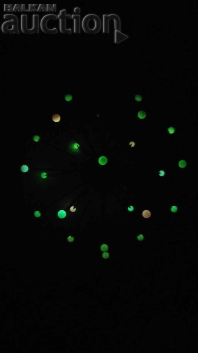 Абажур (полилей) - метален със светещи топчета - 6