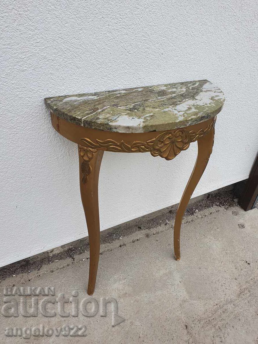 Παράδοση Όμορφο vintage κονσόλα τραπεζάκι με μαρμάρινη επιφάνεια!!! Παράδοση Όμορφο vintage κονσόλα τραπεζάκι με μαρμάρινη επιφάνεια!!!