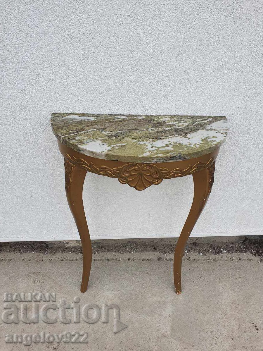 Όμορφο vintage κονσόλα τραπεζάκι με μαρμάρινη επιφάνεια!!! - 5 Όμορφο vintage κονσόλα τραπεζάκι με μαρμάρινη επιφάνεια!!! - 5