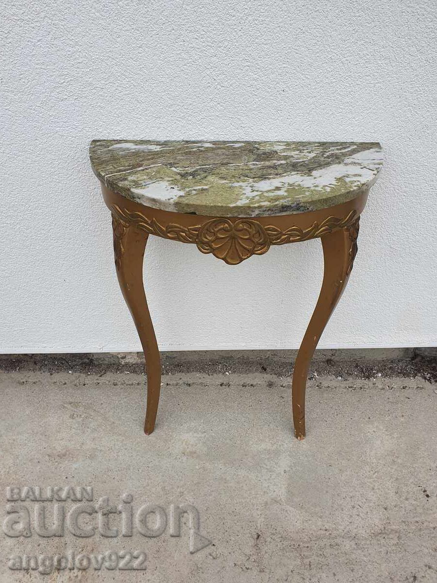 Όμορφο vintage κονσόλα τραπεζάκι με μαρμάρινη επιφάνεια!!! Όμορφο vintage κονσόλα τραπεζάκι με μαρμάρινη επιφάνεια!!!